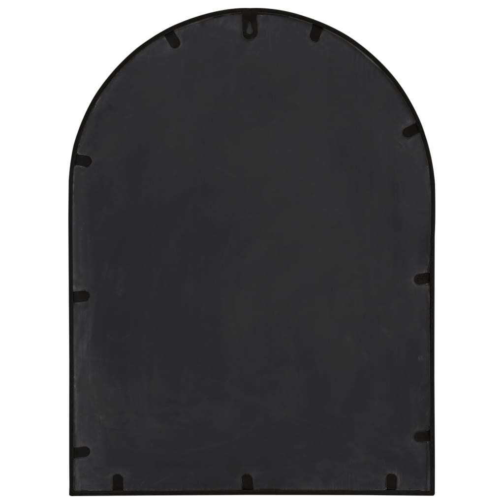 Garden Mirror Black 60x45 cm Iron for Outdoor Use