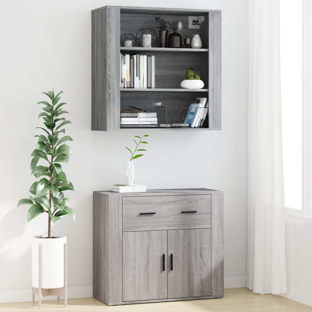 Highboard Grey Sonoma Engineered Wood