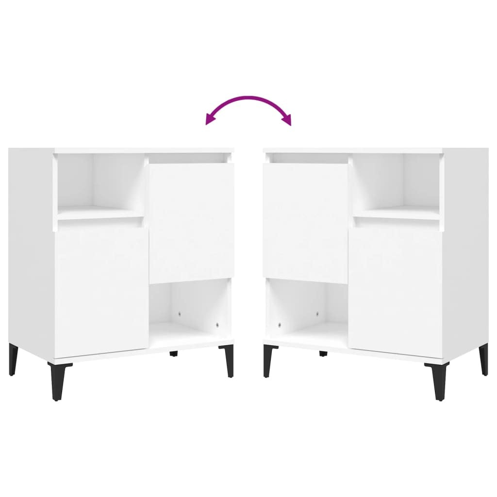 Sideboards 3 pcs White 60x35x70 cm Engineered Wood