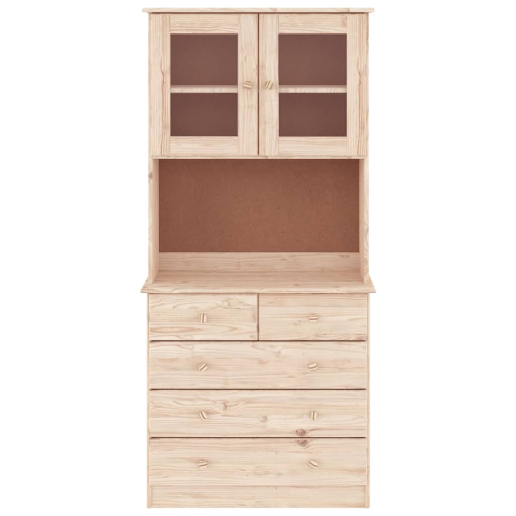 Highboard ALTA 77x35x165 cm Solid Wood Pine