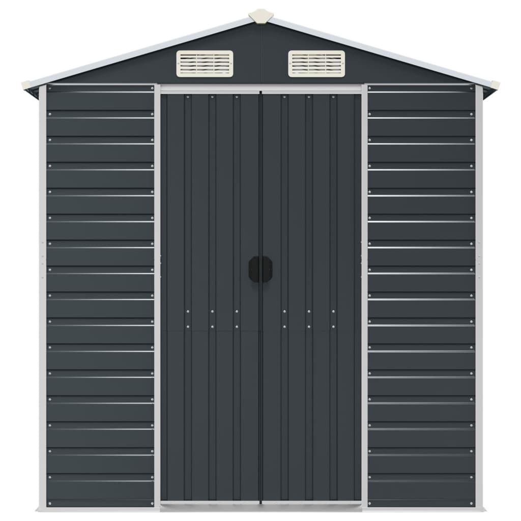 Garden Shed Anthracite 191x215x198 cm Galvanised Steel