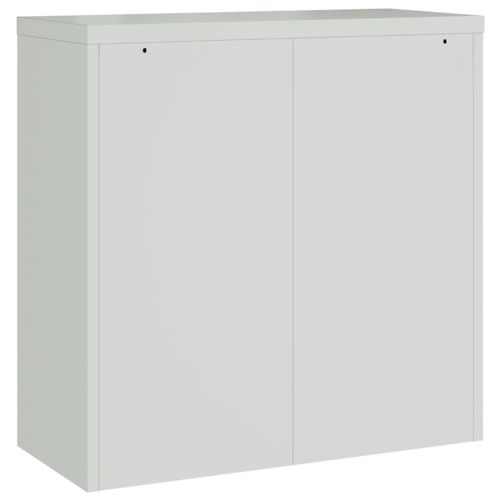 File Cabinet Light Grey 90x40x130 cm Steel
