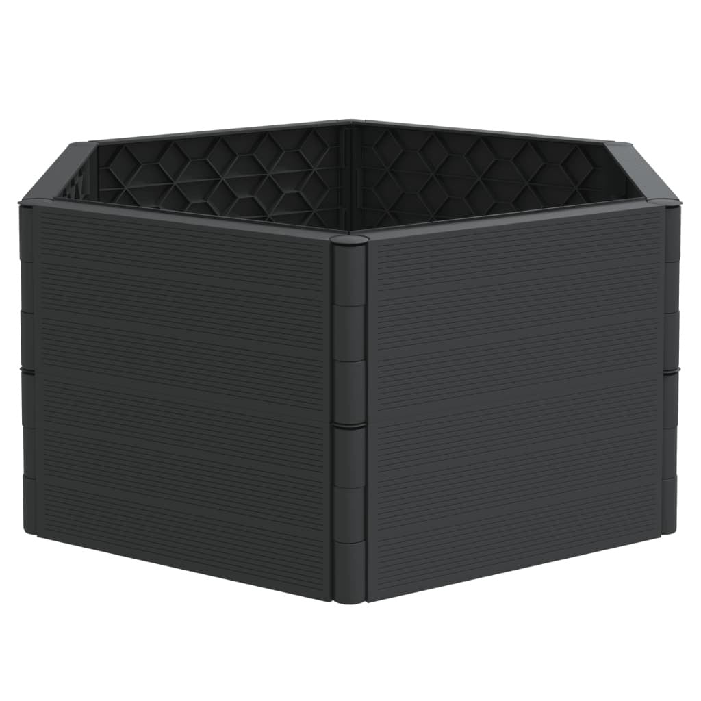 Garden Planters 2 pcs Anthracite PP