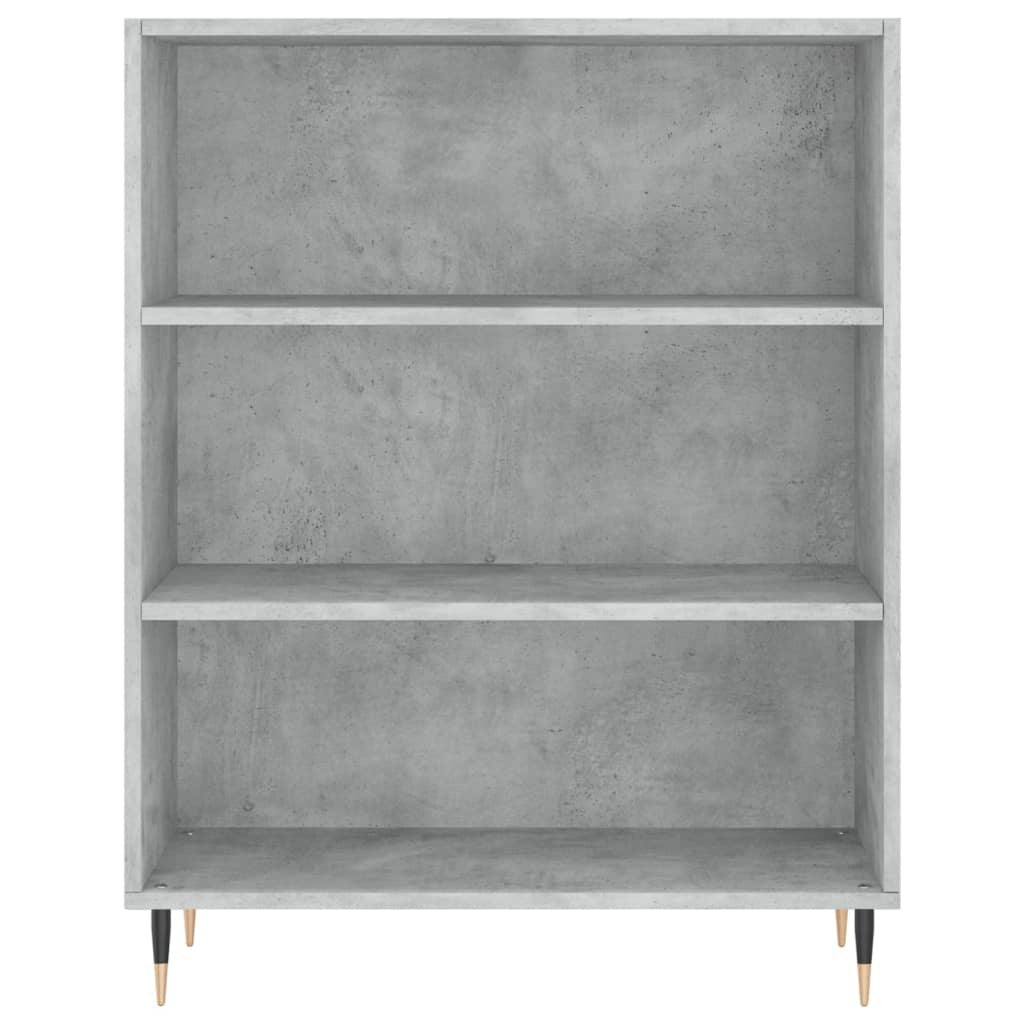Highboard Concrete Grey 69.5x32.5x180 cm Engineered Wood