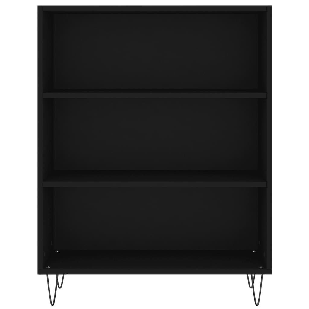 Highboard Black 69.5x32.5x180 cm Engineered Wood