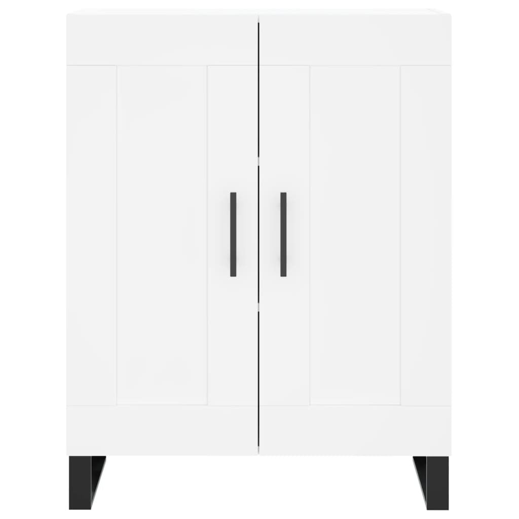 Highboard White 69.5x34x180 cm Engineered Wood