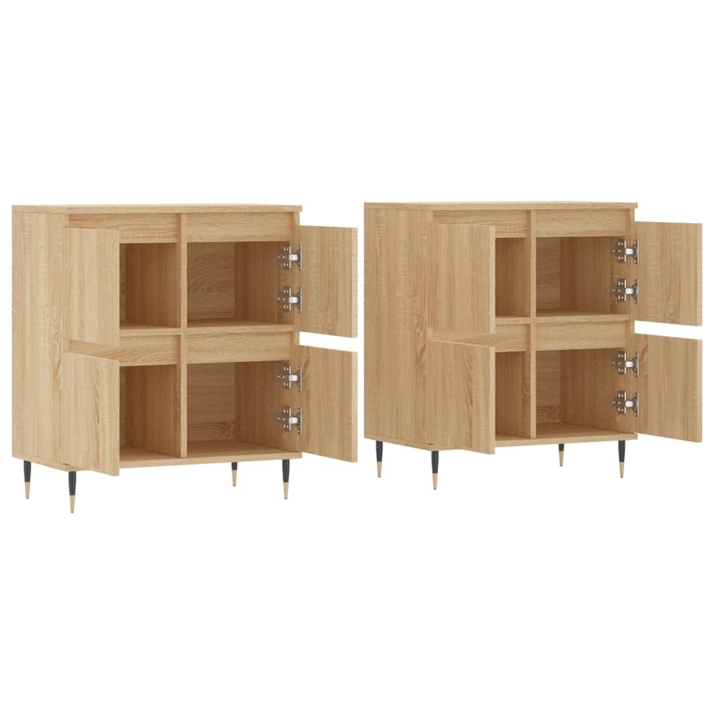 Sideboards 2 pcs Sonoma Oak Engineered Wood