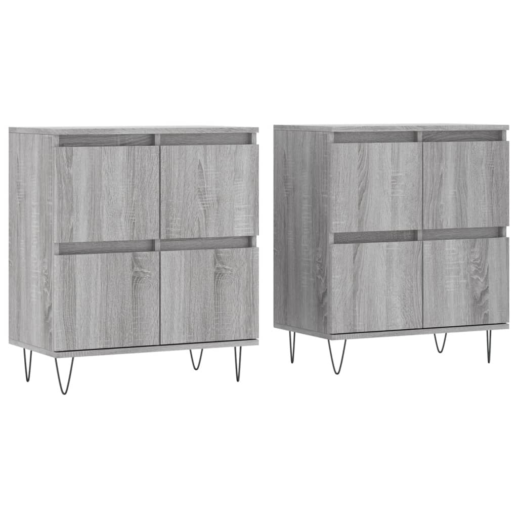 Sideboards 2 pcs Grey Sonoma Engineered Wood