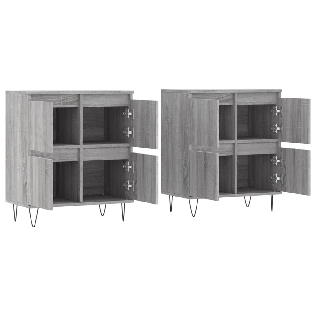 Sideboards 2 pcs Grey Sonoma Engineered Wood
