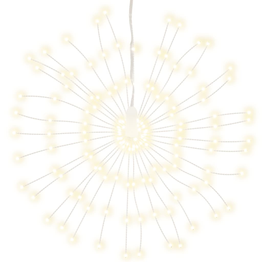 Christmas Starburst Lights 140 LEDs 2 pcs Warm White 17 cm