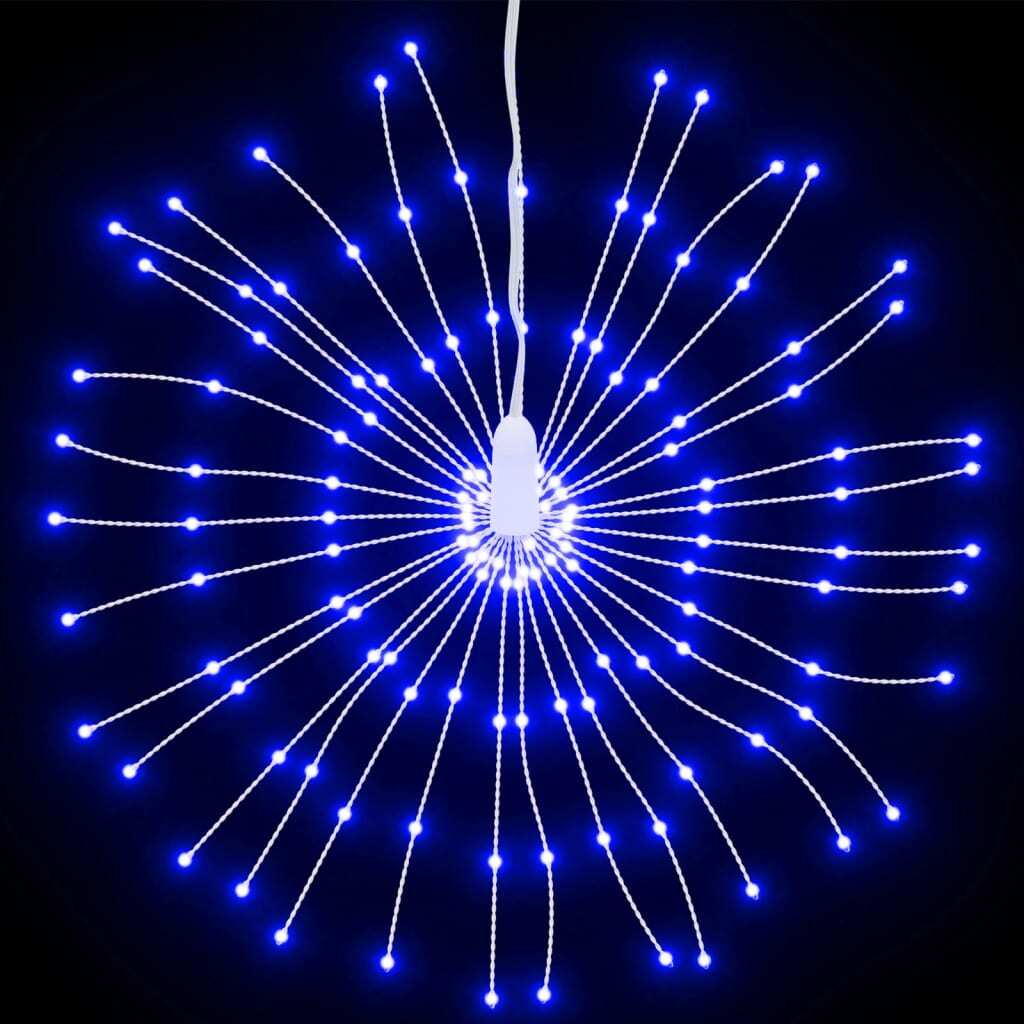 Christmas Starburst Lights 140 LEDs 8 pcs Blue 17 cm