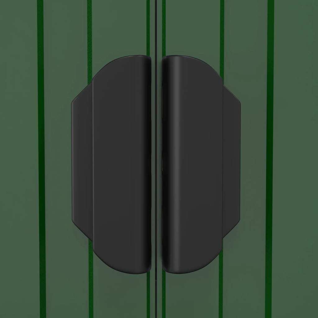 Garden Shed Green 192x108x223 cm Galvanised Steel