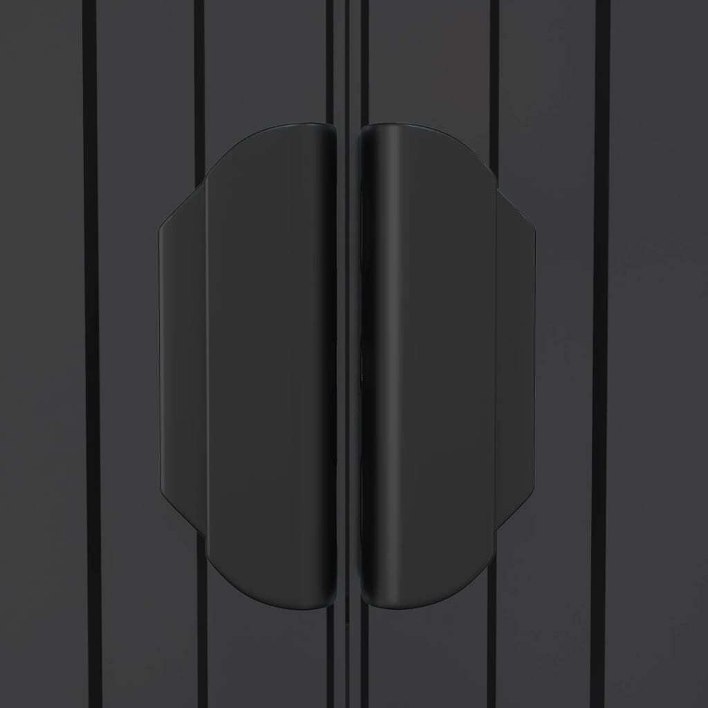 Garden Shed Anthracite 192x108x223 cm Galvanised Steel