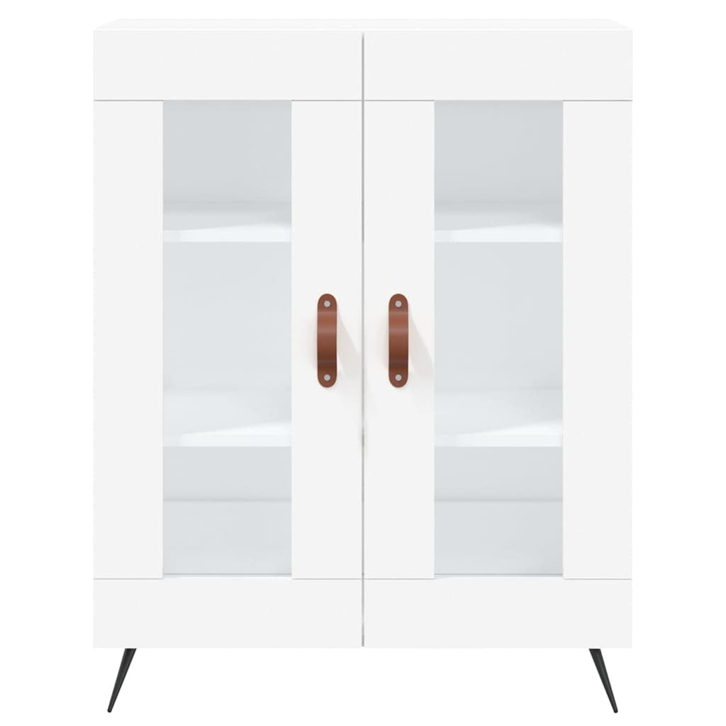 Highboard White 69.5x34x180 cm Engineered Wood