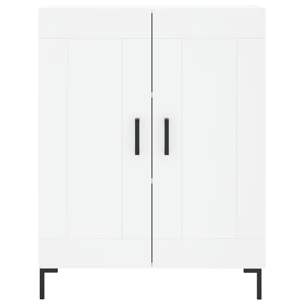 Highboard White 69.5x34x180 cm Engineered Wood