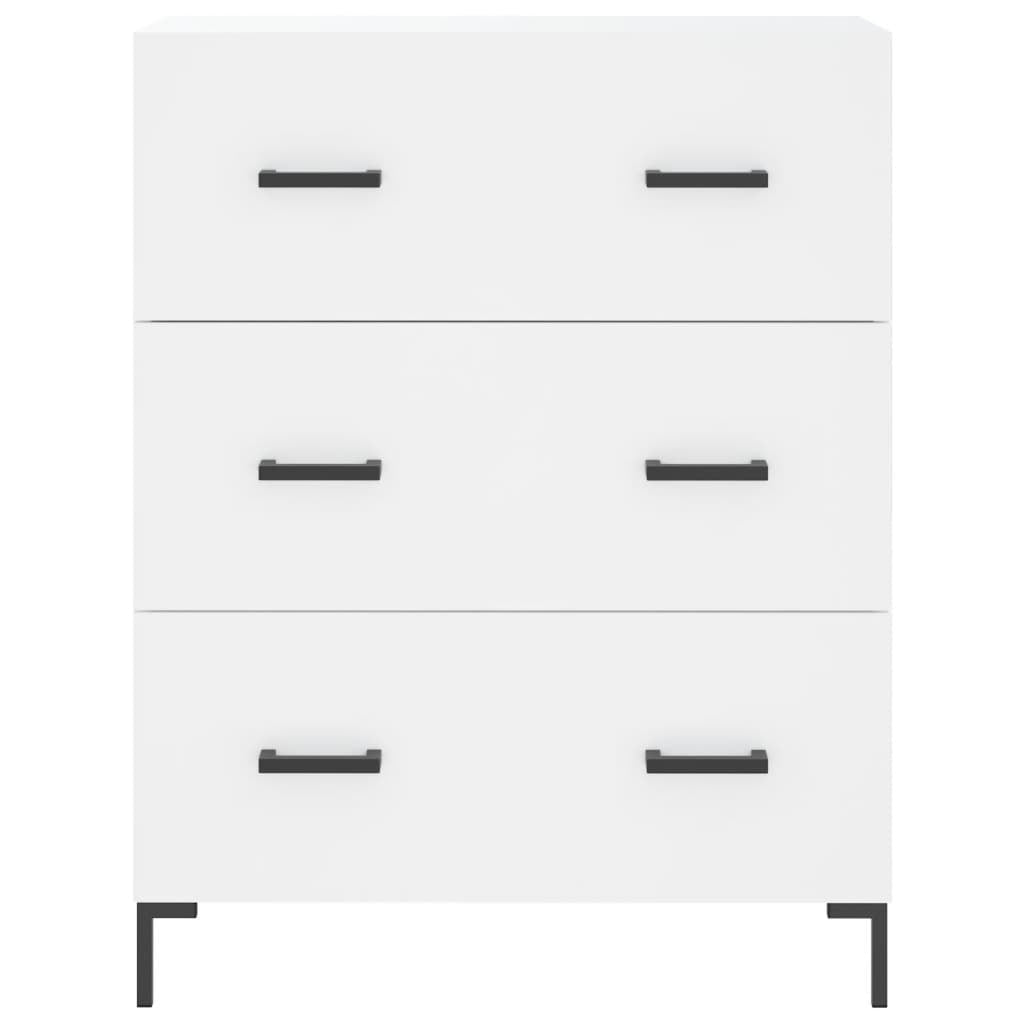 Highboard White 69.5x34x180 cm Engineered Wood