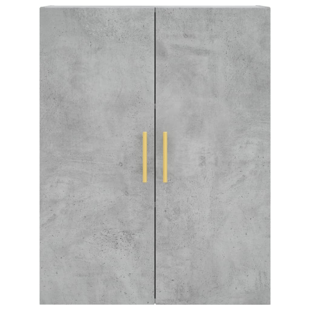 Highboard Concrete Grey 69.5x34x180 cm Engineered Wood
