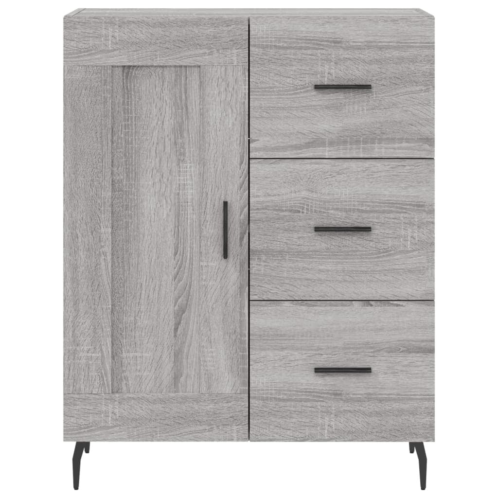 Highboard Grey Sonoma 69.5x34x180 cm Engineered Wood