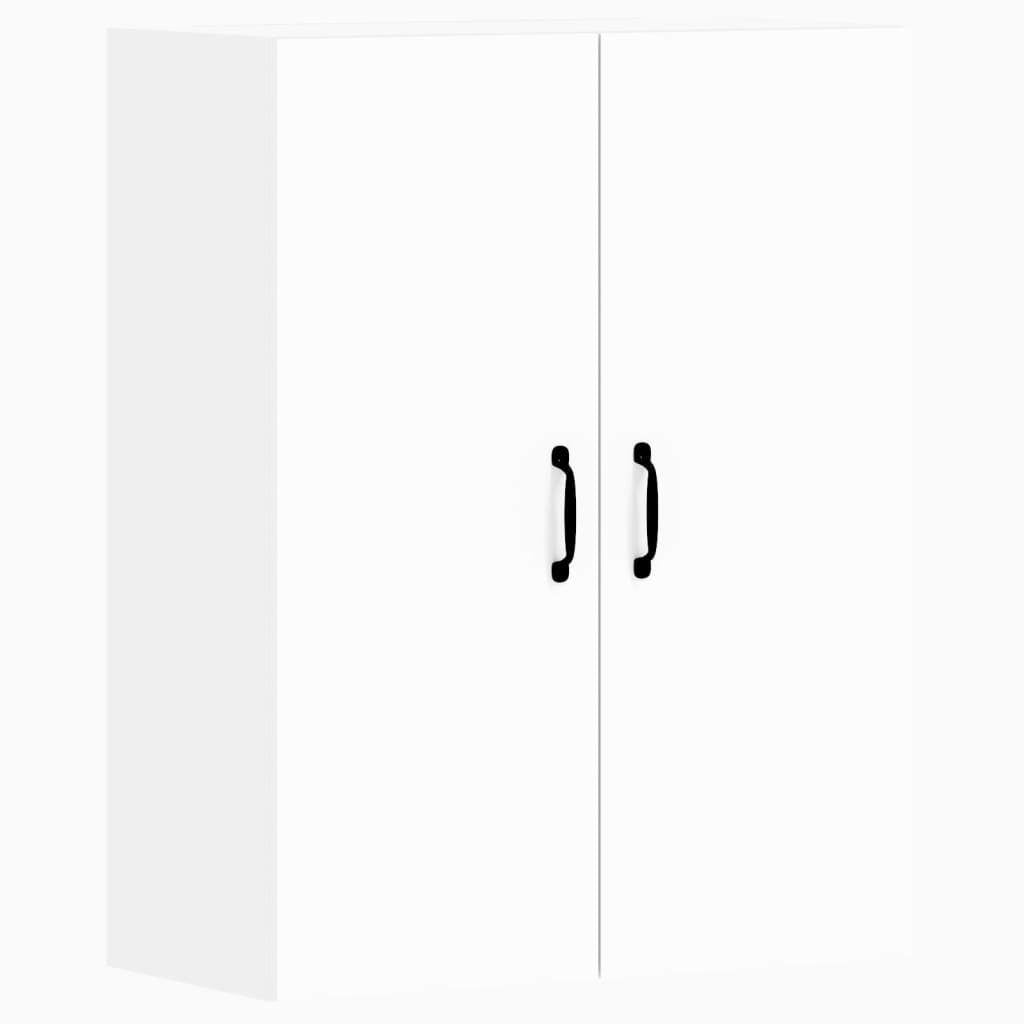 Wall Mounted Cabinets 2 pcs White Engineered Wood