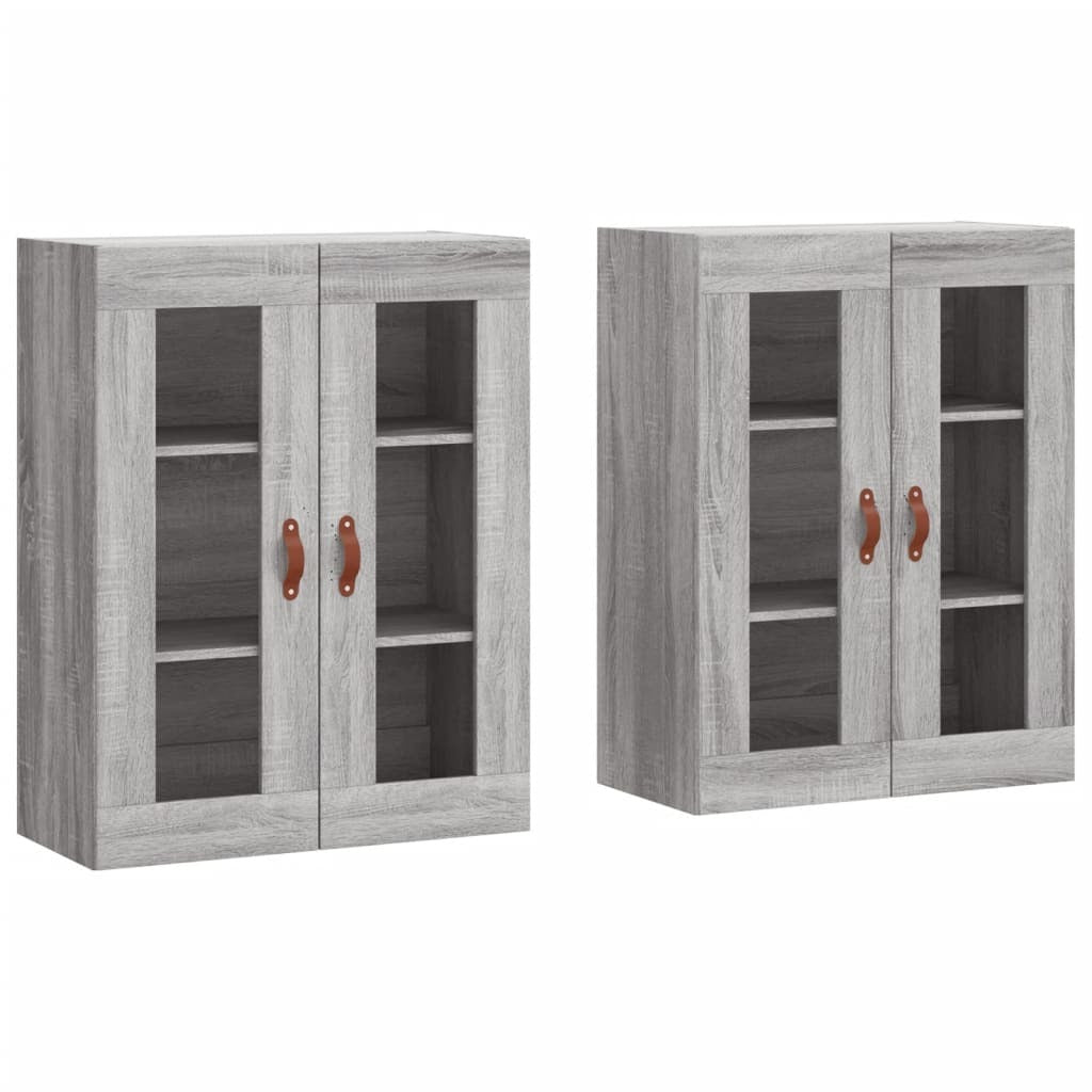 Wall Mounted Cabinets 2 pcs Grey Sonoma Engineered Wood