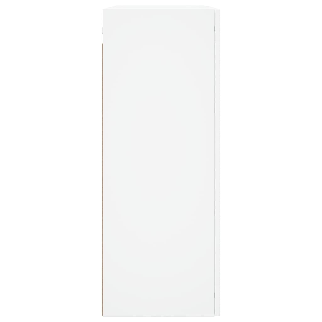 Wall Mounted Cabinets 2 pcs White Engineered Wood