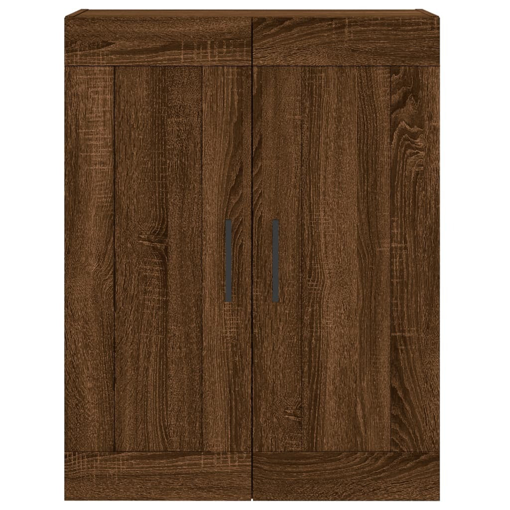 Wall Mounted Cabinets 2 pcs Brown Oak Engineered Wood