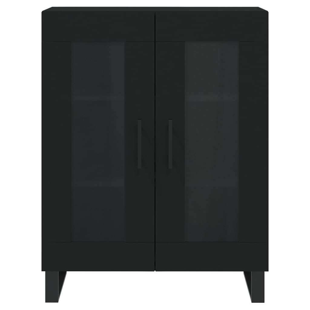 Highboard Black 69.5x34x180 cm Engineered Wood