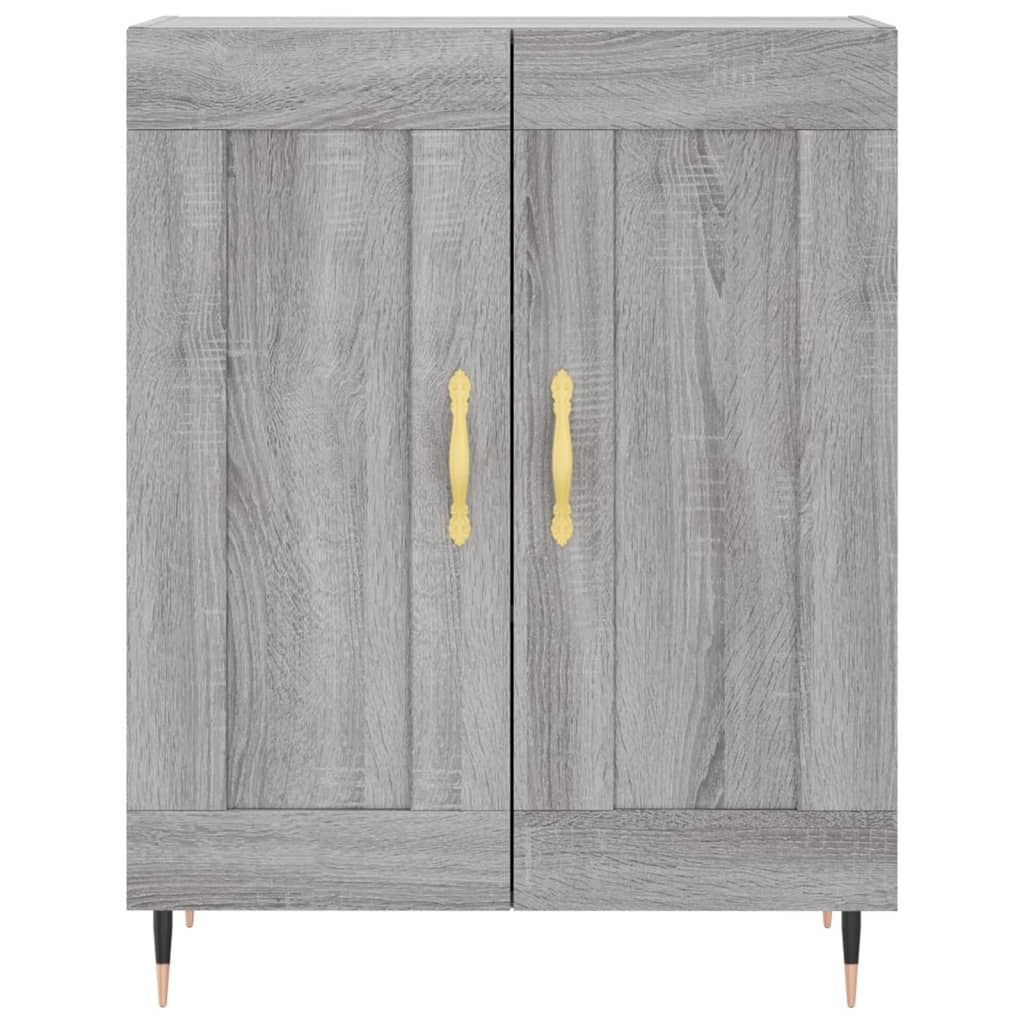 Highboard Grey Sonoma 69.5x34x180 cm Engineered Wood