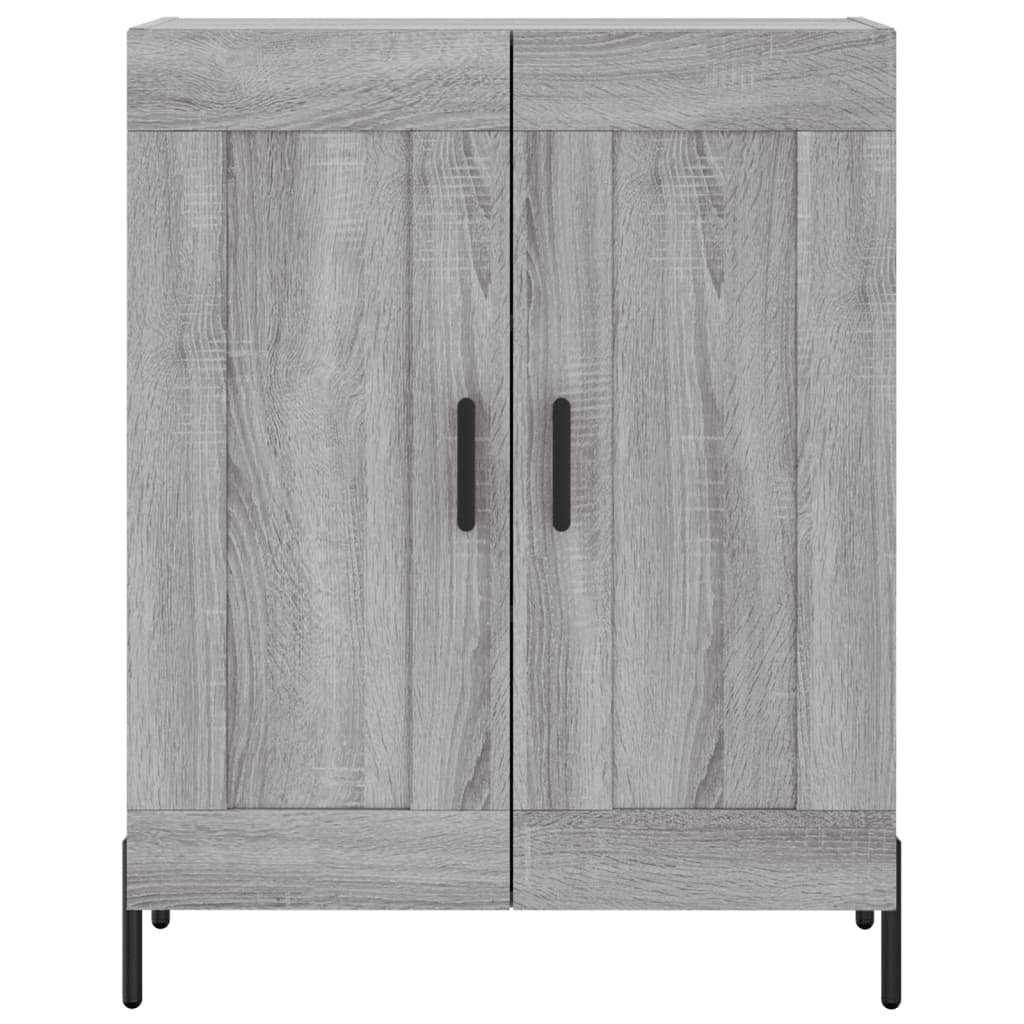 Highboard Grey Sonoma 69.5x34x180 cm Engineered Wood