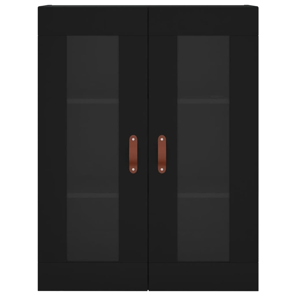 Highboard Black 69.5x34x180 cm Engineered Wood