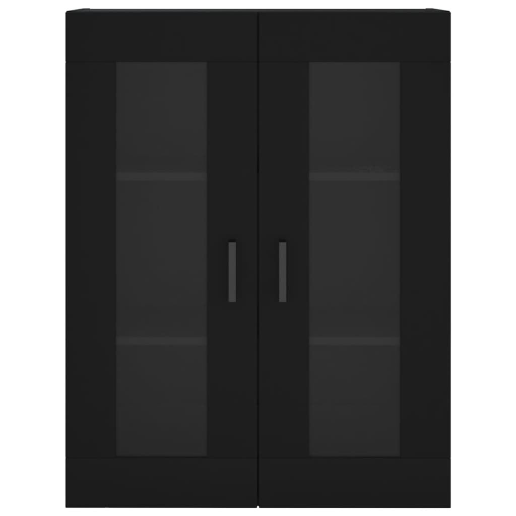 Highboard Black 69.5x34x180 cm Engineered Wood