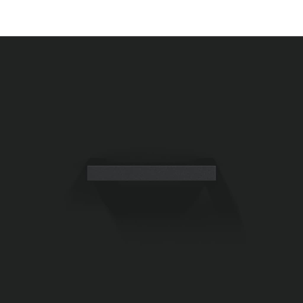 Highboard Black 69.5x34x180 cm Engineered Wood