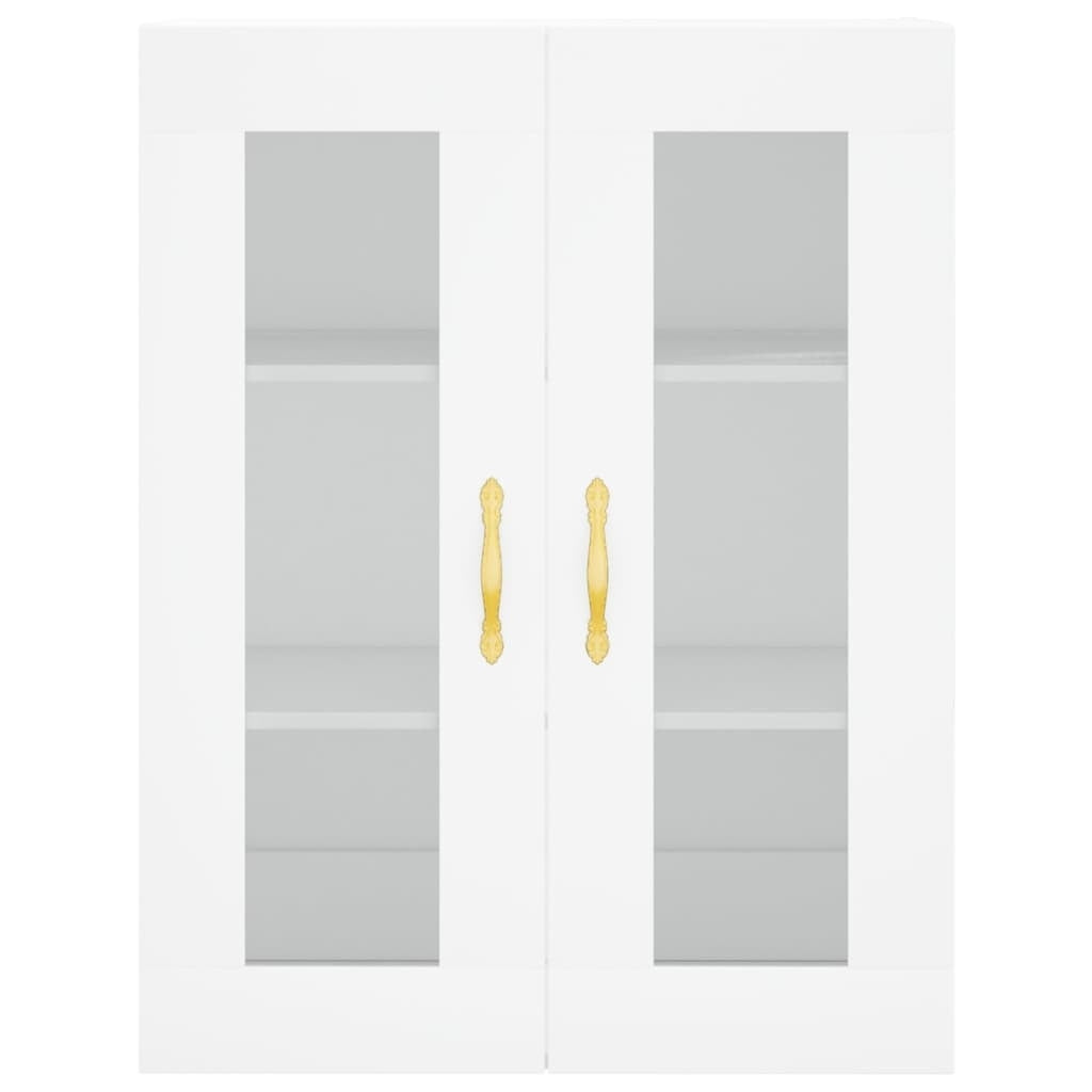 Highboard White 69.5x34x180 cm Engineered Wood