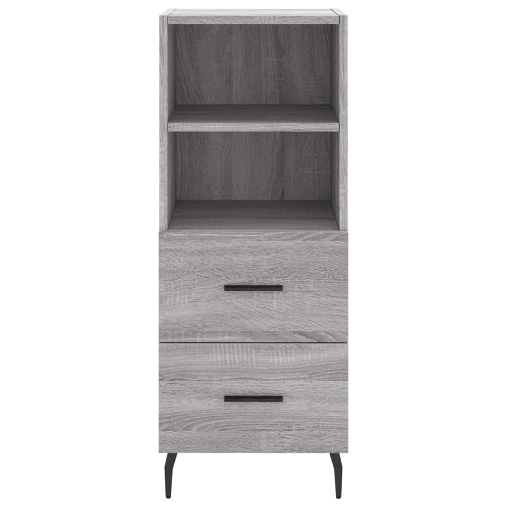 Highboard Grey Sonoma 34.5x34x180 cm Engineered Wood