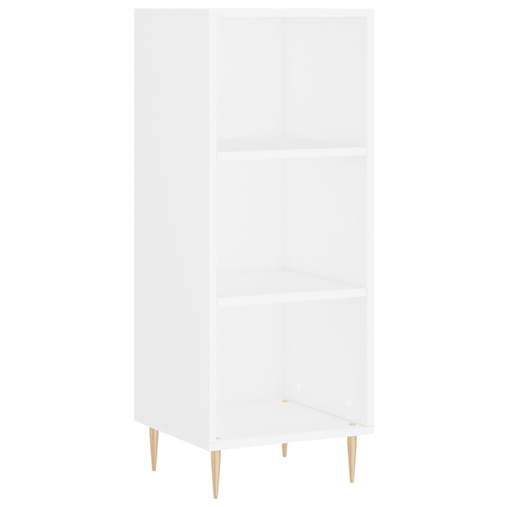 Highboard White 34.5x34x180 cm Engineered Wood