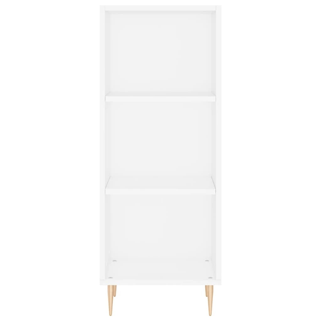 Highboard White 34.5x34x180 cm Engineered Wood