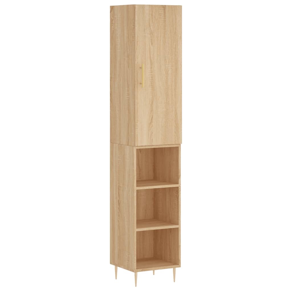 Highboard Sonoma Oak 34.5x34x180 cm Engineered Wood