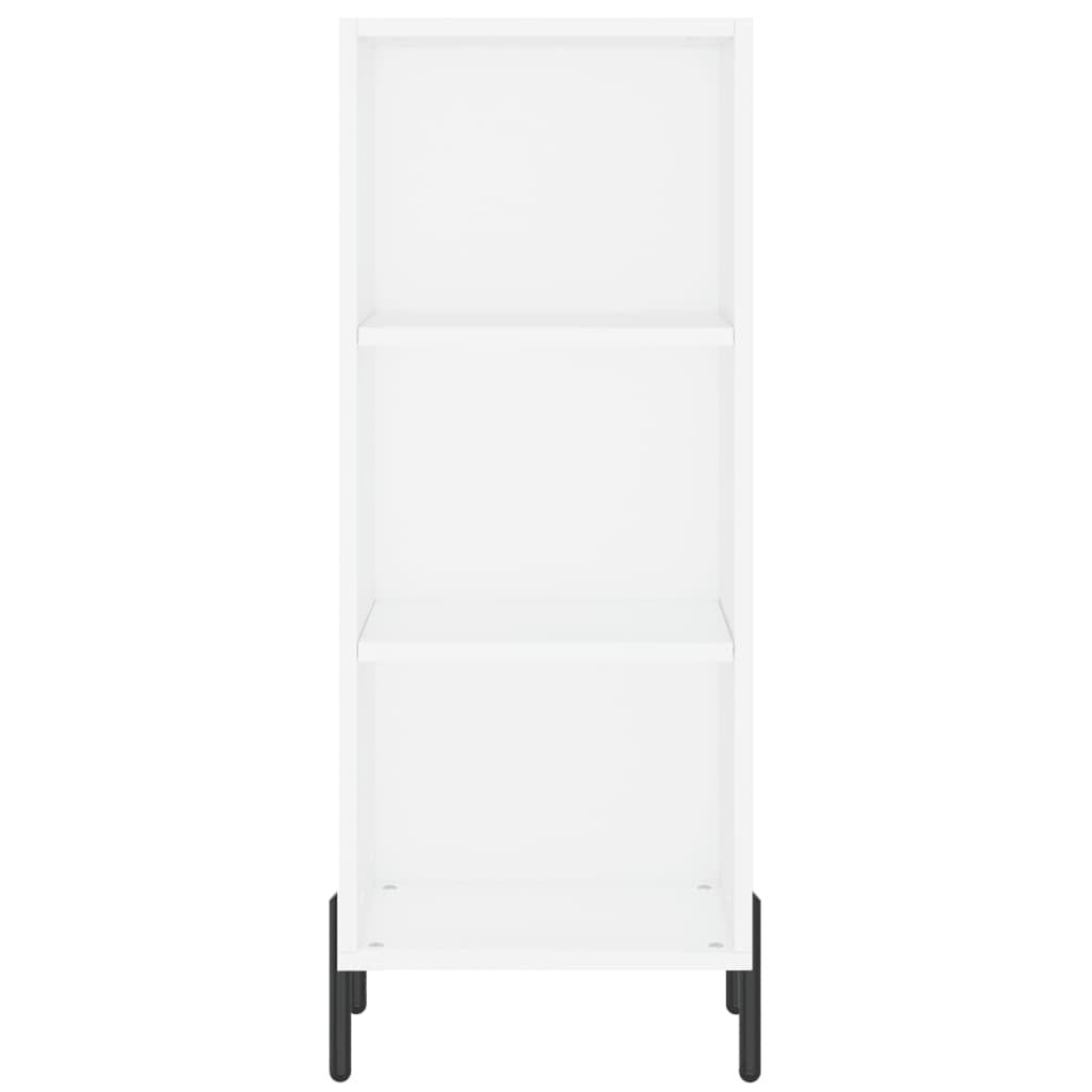 Highboard White 34.5x34x180 cm Engineered Wood