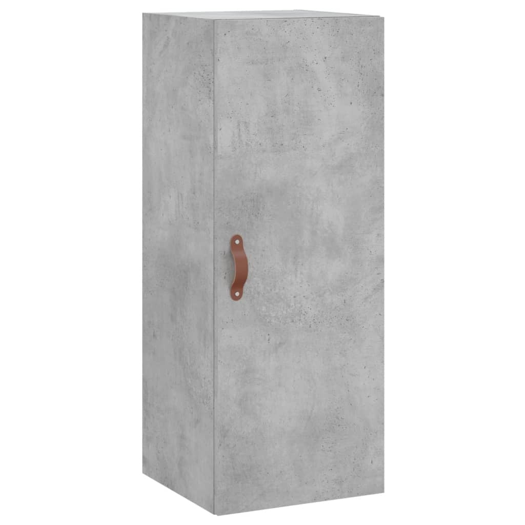 Highboard Concrete Grey 34.5x34x180 cm Engineered Wood