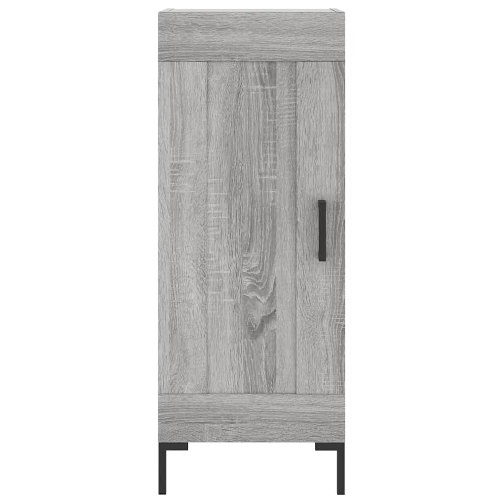 Highboard Grey Sonoma 34.5x34x180 cm Engineered Wood