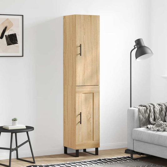 Highboard Sonoma Oak 34.5x34x180 cm Engineered Wood