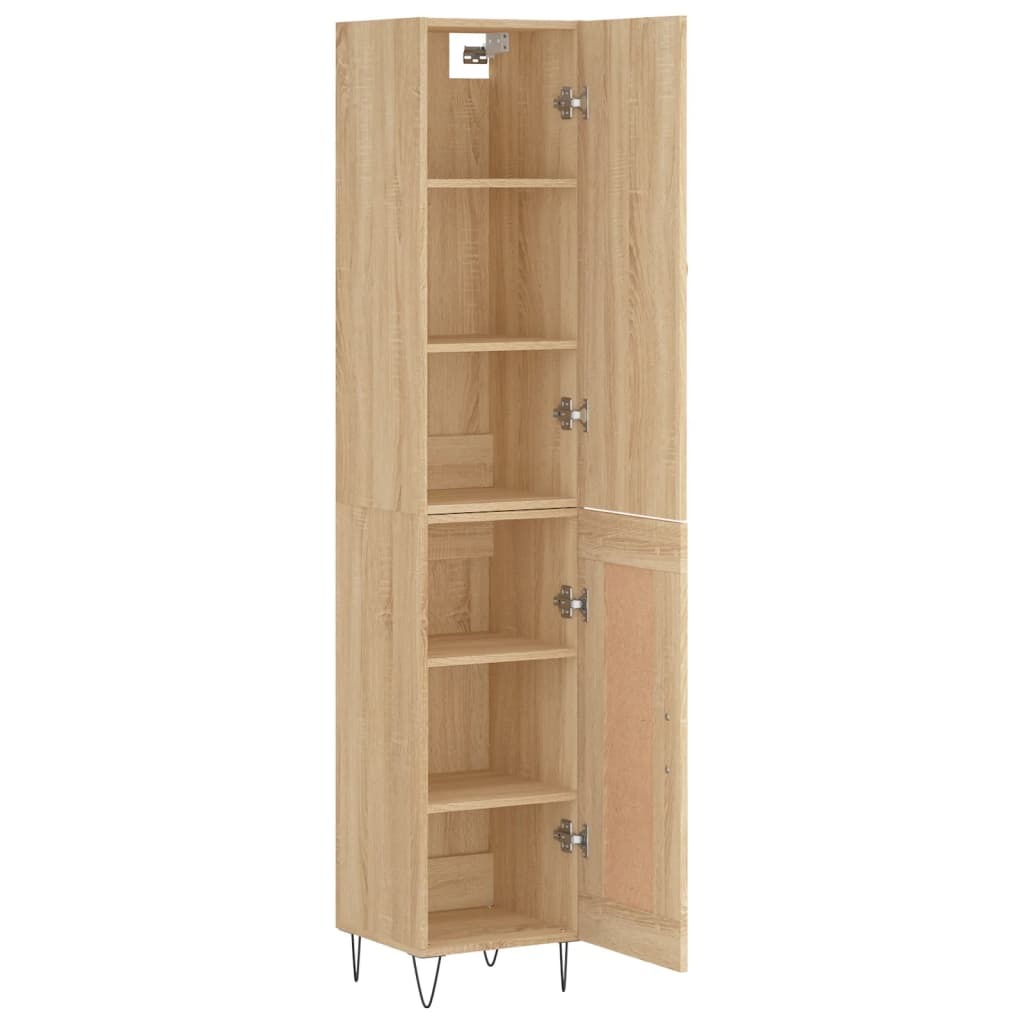 Highboard Sonoma Oak 34.5x34x180 cm Engineered Wood