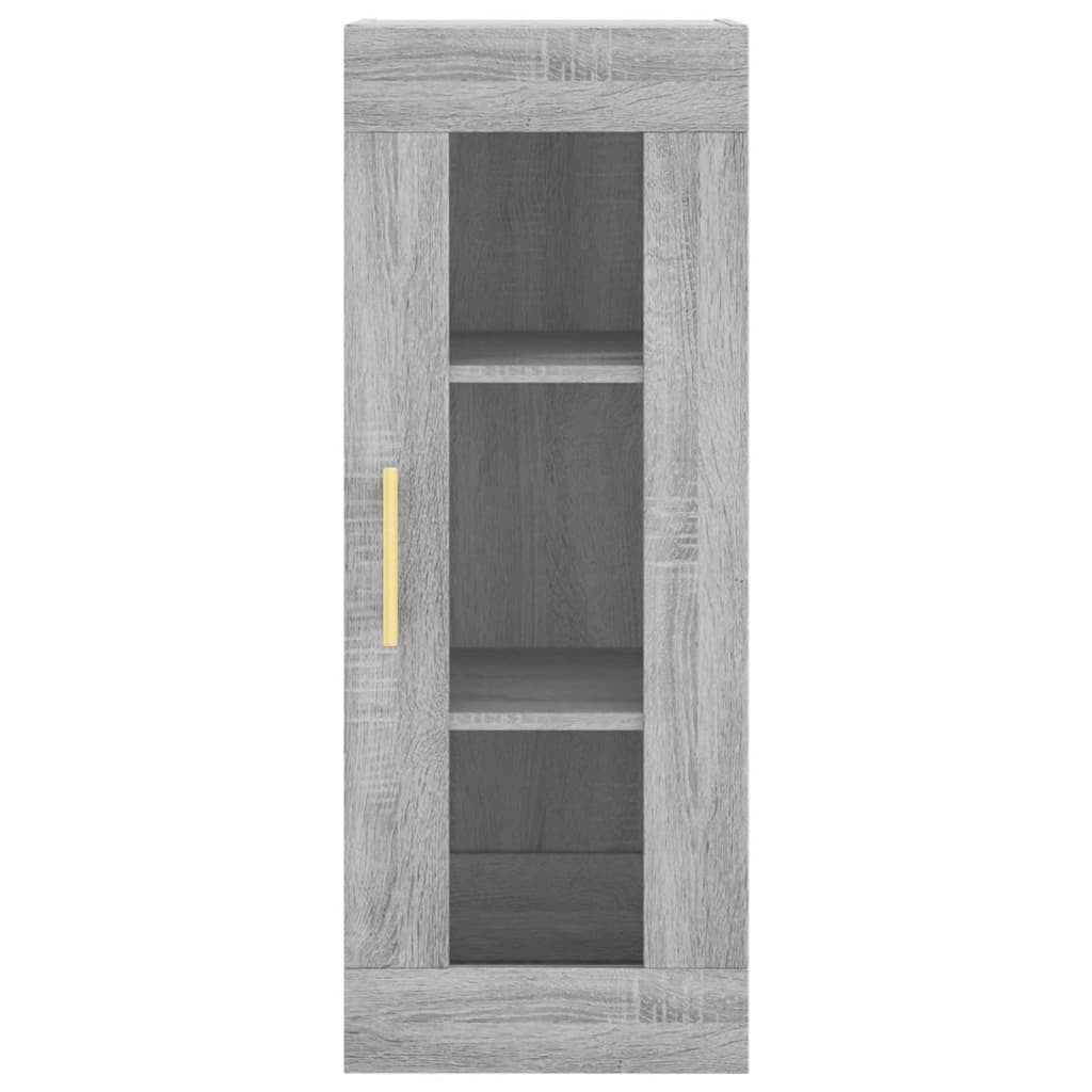Highboard Grey Sonoma 34.5x34x180 cm Engineered Wood