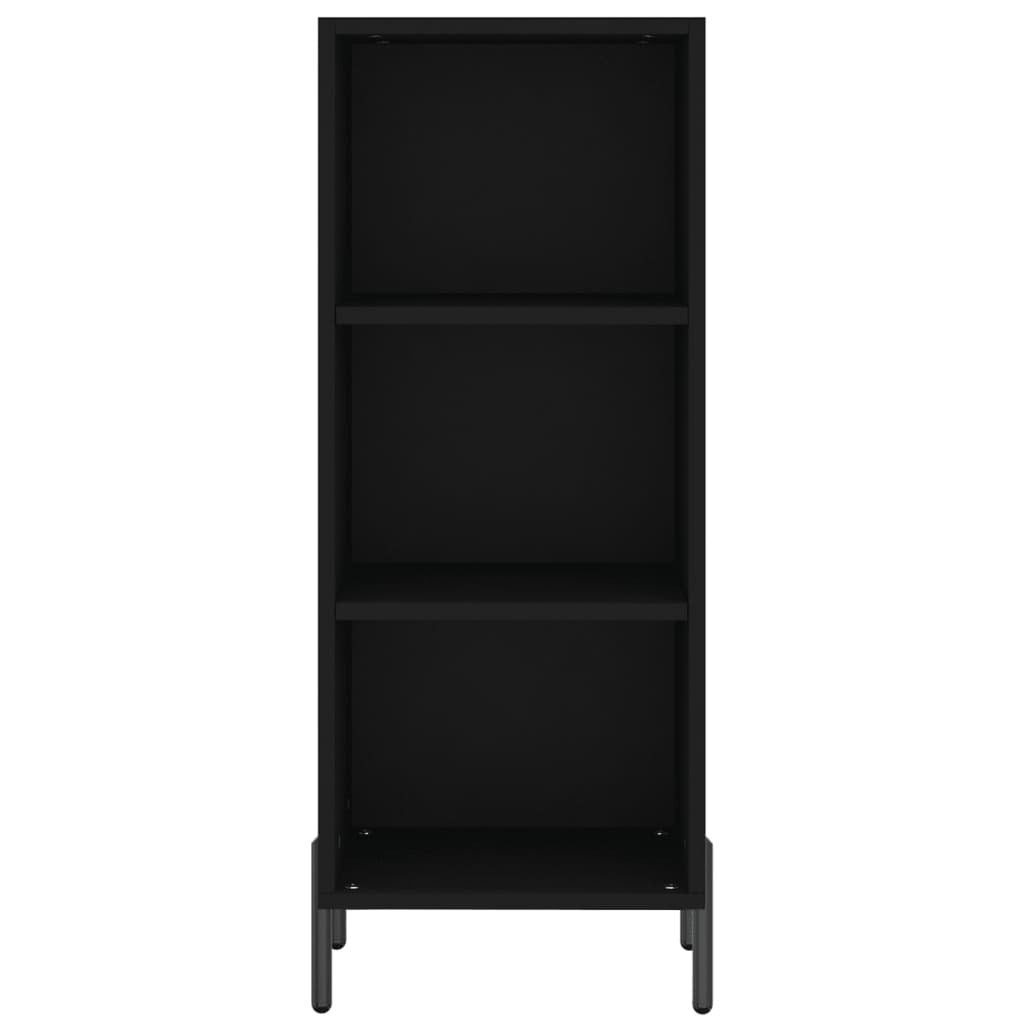 Highboard Black 34.5x34x180 cm Engineered Wood