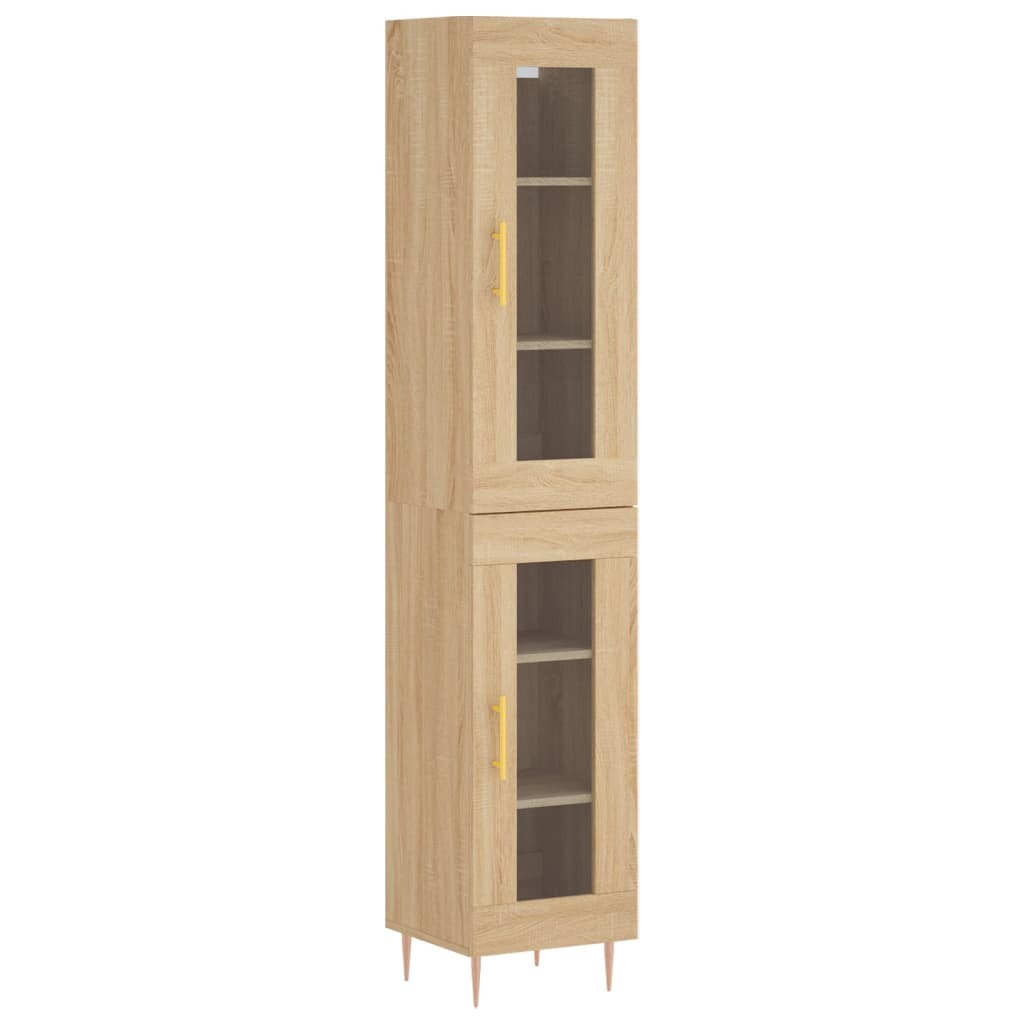 Highboard Sonoma Oak 34.5x34x180 cm Engineered Wood