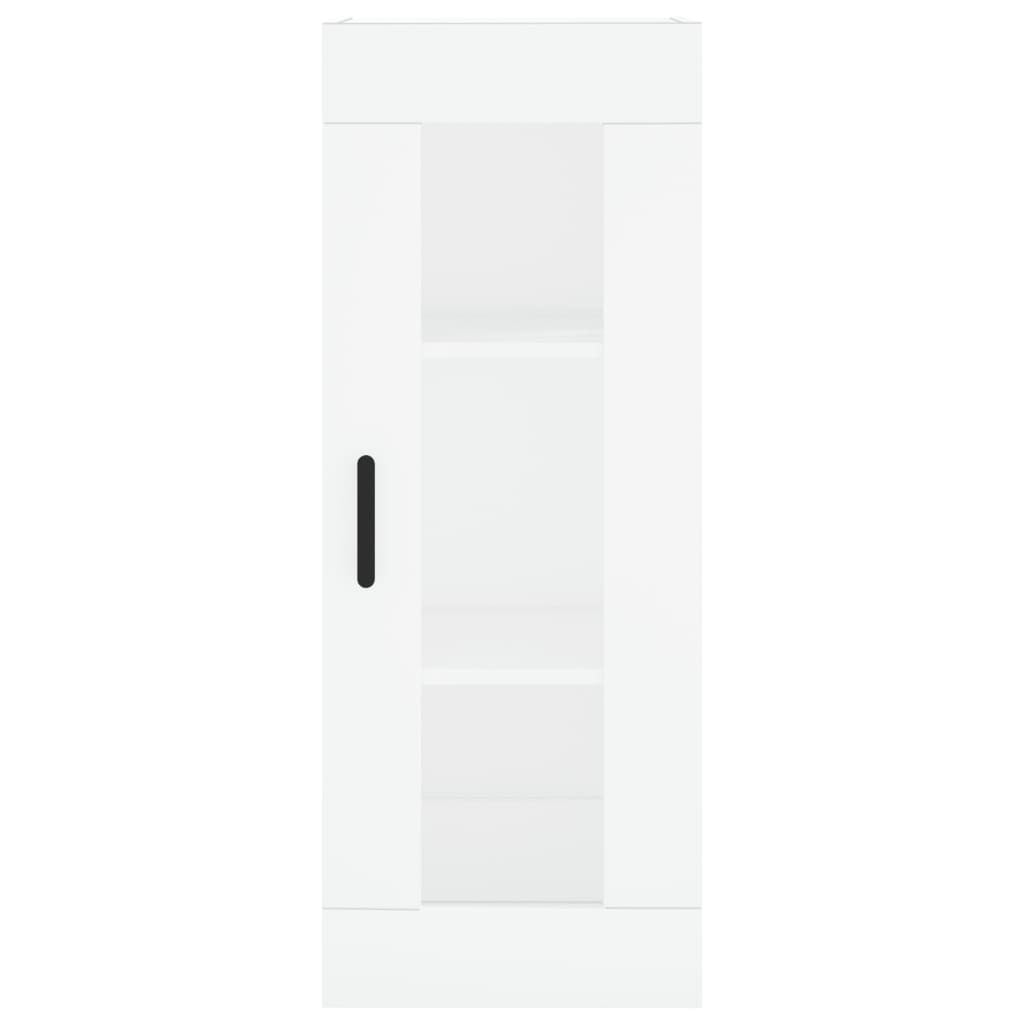 Highboard White 34.5x34x180 cm Engineered Wood