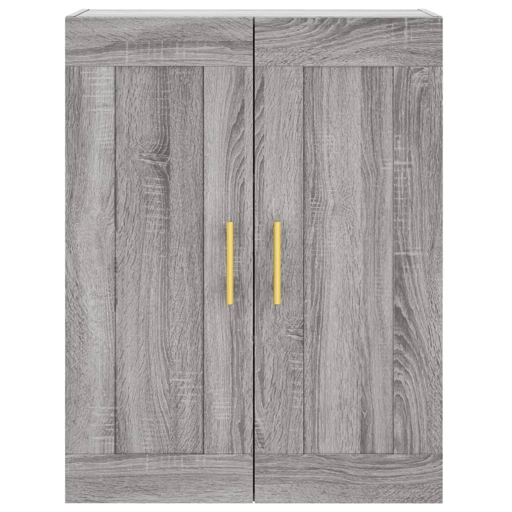 Highboard Grey Sonoma 69.5x34x180 cm Engineered Wood