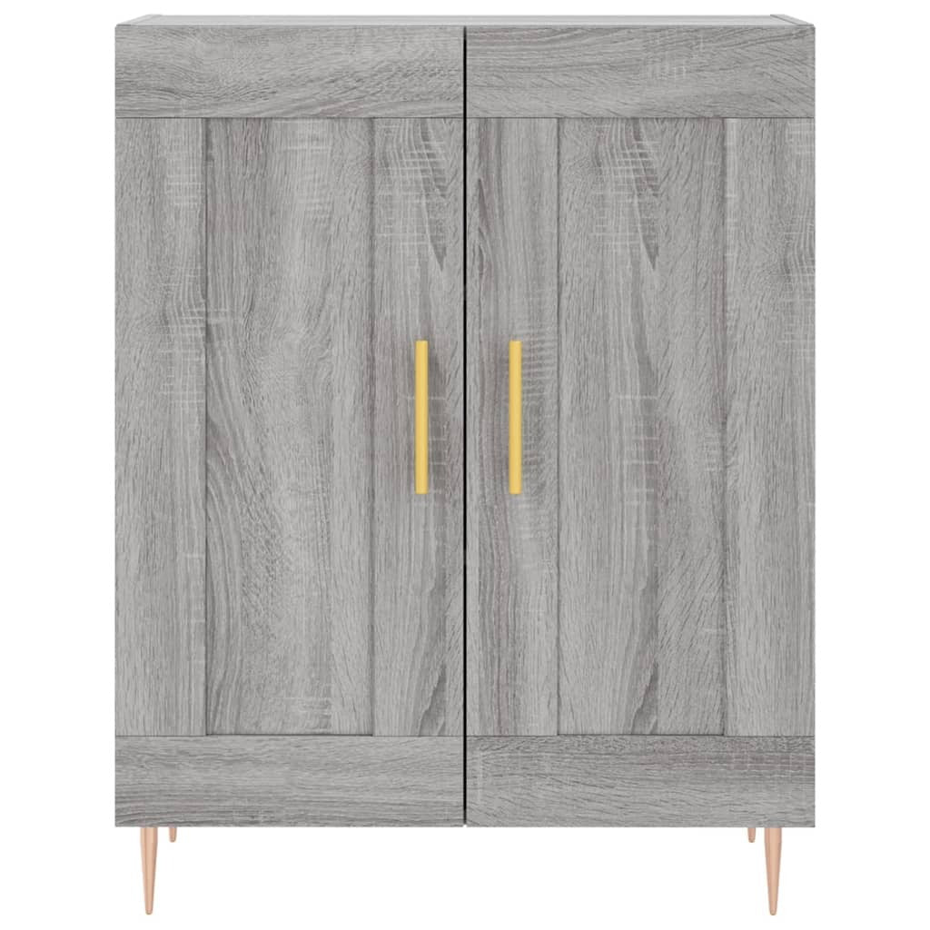 Highboard Grey Sonoma 69.5x34x180 cm Engineered Wood