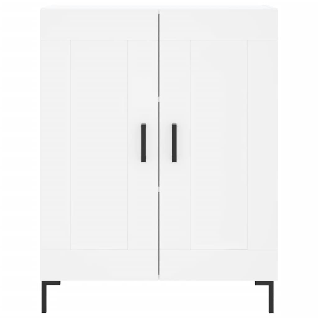 Highboard White 69.5x34x180 cm Engineered Wood