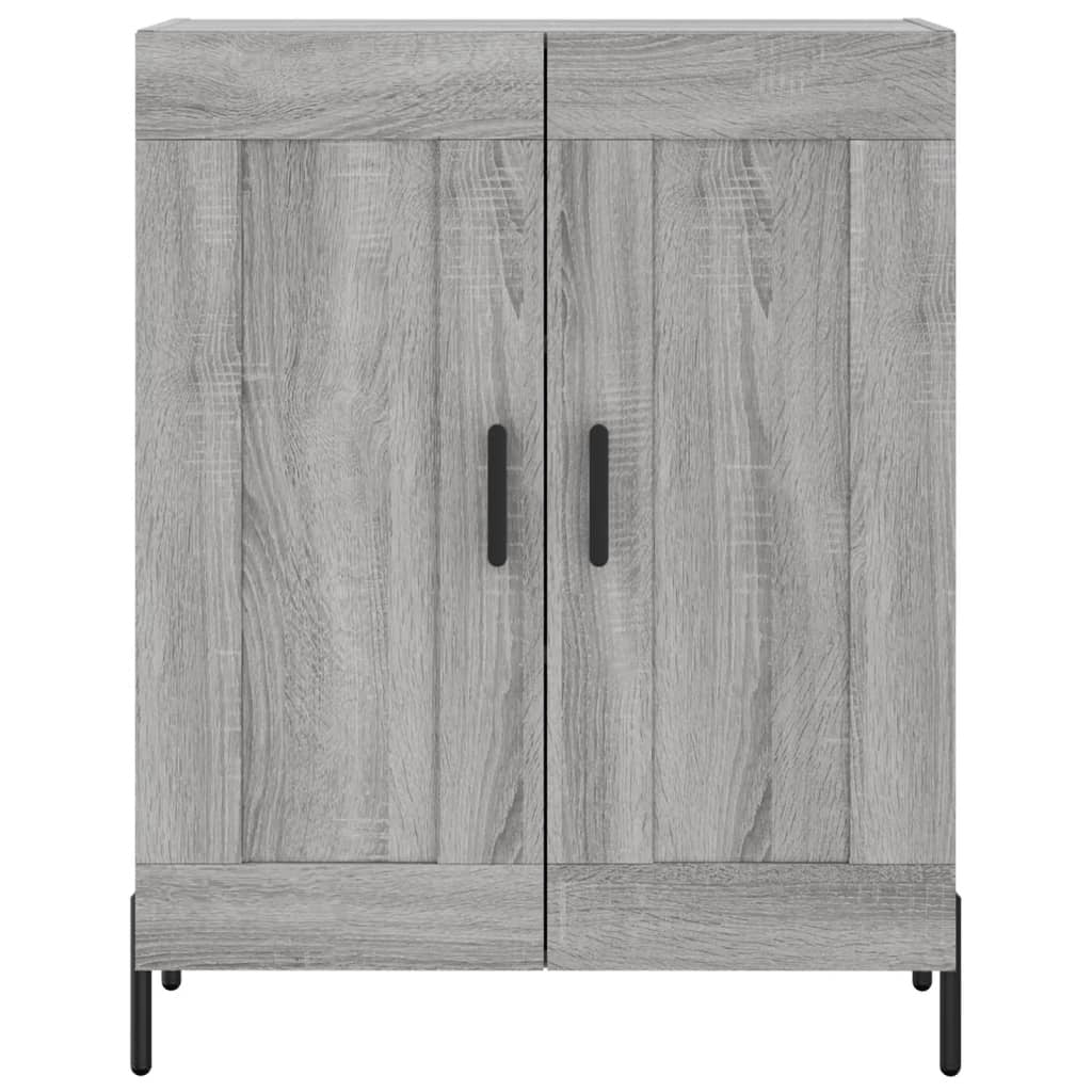 Highboard Grey Sonoma 69.5x34x180 cm Engineered Wood